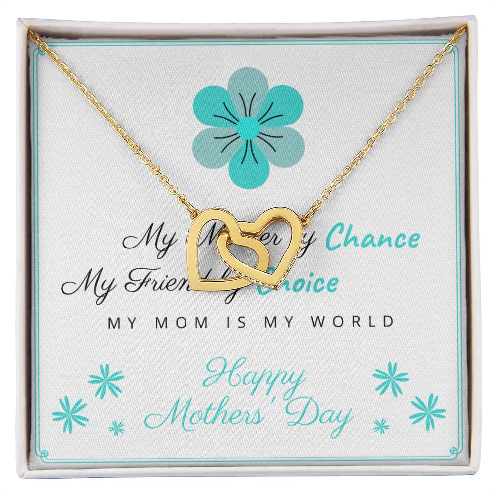 I Love You Mom 1 - Spark Romance With This Necklace Interlocking Hearts Necklace