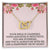 You Will Always Be With Me Interlocking Hearts Necklace