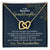 To My Beautiful Granddaughter - You'Ll Always And Forever Be In My Heart - Necklace Interlocking Hearts Necklace