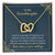 To My Granddaughter May Your Love Deepen Necklace Interlocking Hearts Necklace
