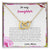 To My Daughter Never Forget How Much I Love You - Love Mom Interlocking Hearts Necklace