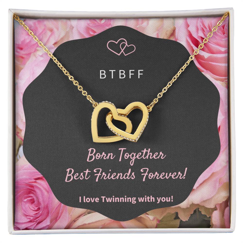 Born Together Interlocking Hearts Necklace