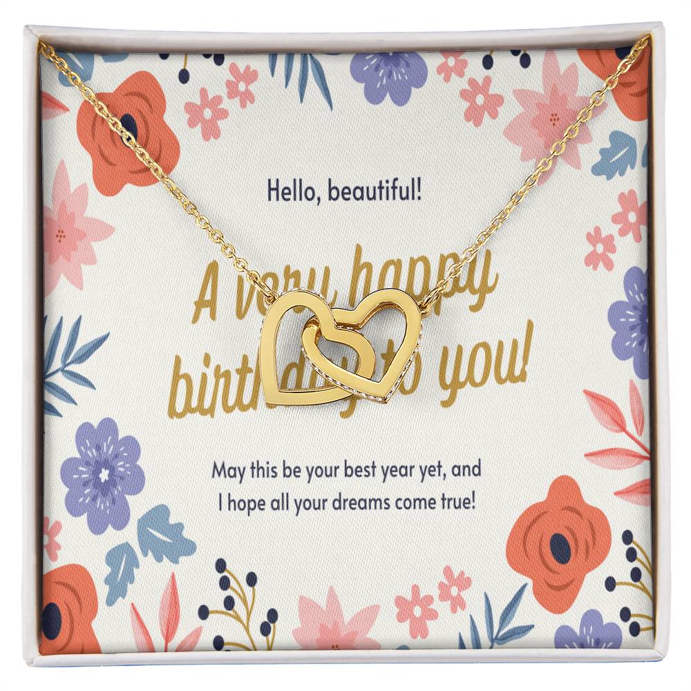 Personalized Wife Necklace Husband To Wife Gift For My Wife Romantic Wife Gift Wife Birthday Surprise Wife Appreciation Up The Movie Interlocking Hearts Necklace