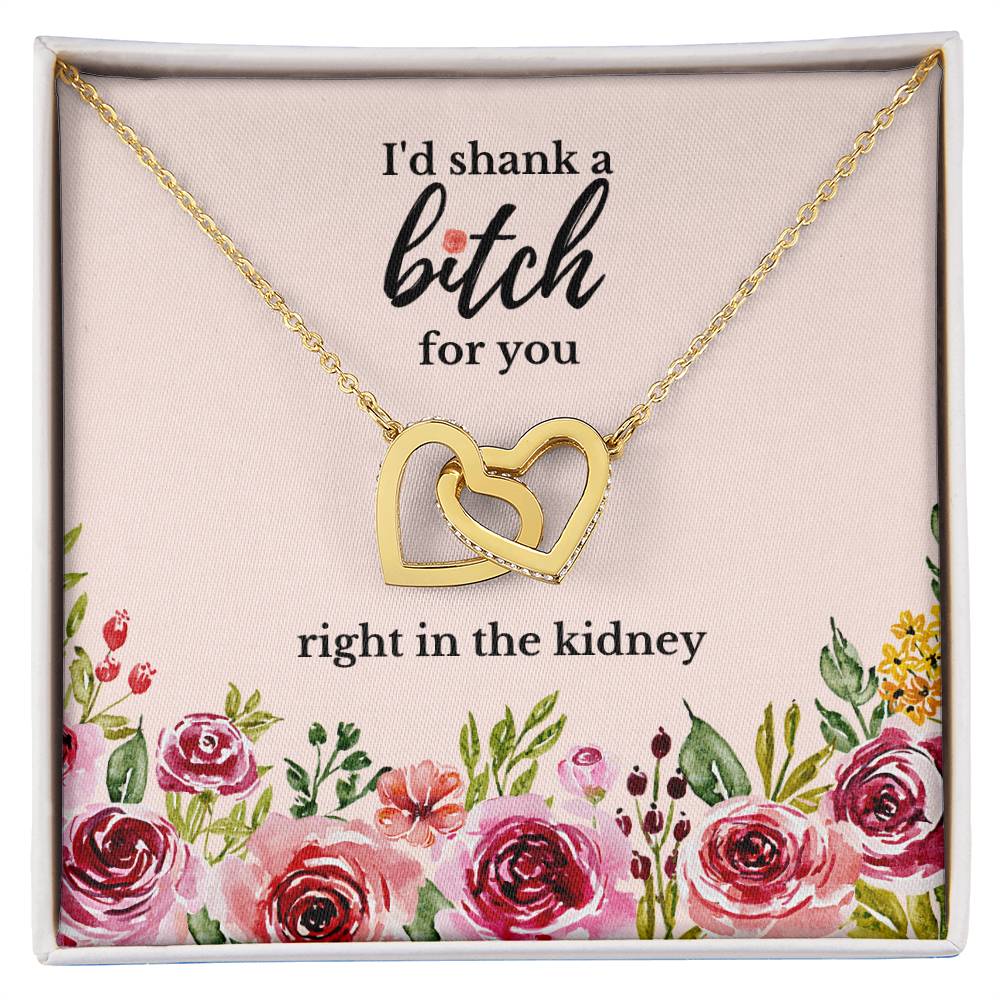 Best Friend Gift Sister Birthday Gift Funny Gift For Friend Birthday Gift For Best Friend Sister Gift Interlocking Hearts Necklace