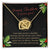 Christmas Interlocking Hearts Necklace Black Holly Someone Special