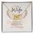 To My Wife Heart To Heart Necklace Interlocking Hearts Necklace