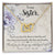 Gift For Sister - My Unbiological Sister Necklace Interlocking Hearts Necklace