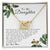 I Will Love You Forever Daughter Gift From Mom. Interlocking Hearts Necklace