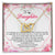 To My Daughter Necklace Wishes For My Daughter Poem Interlocking Hearts Necklace