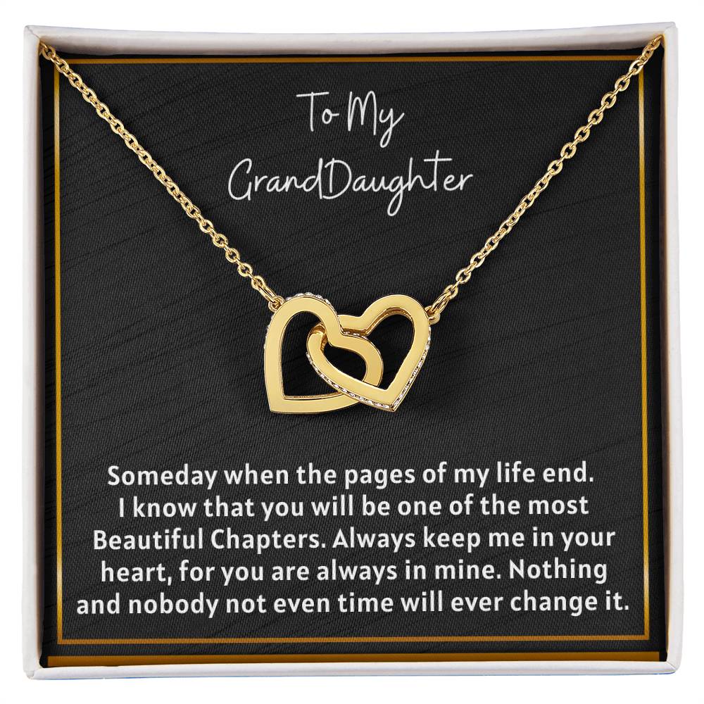 Grand Daughter - Inetrlocking Heart Interlocking Hearts Necklace