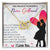 Nurse Girlfriend Interlocking Hearts Necklace Message Card