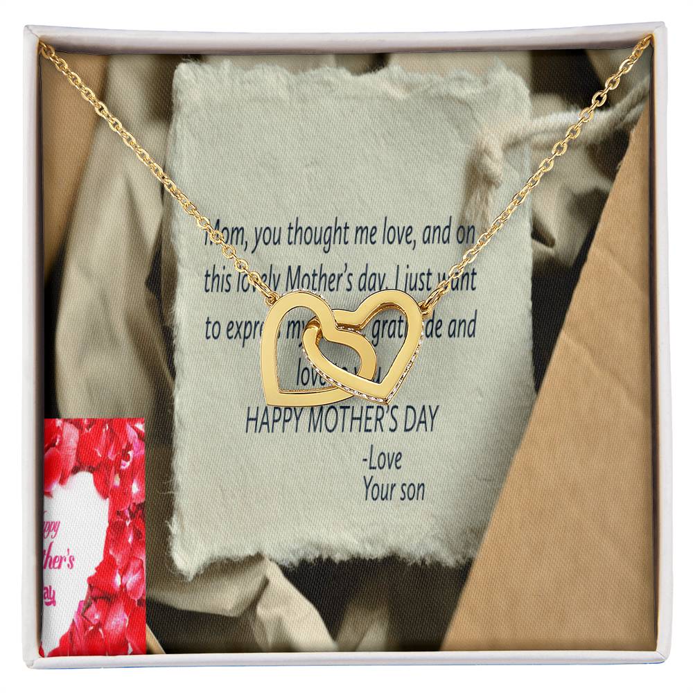 Happy Mother'S Dayike Mens Production Interlocking Hearts Necklace
