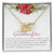 To My Granddaughter Interlocking Hearts Necklace