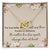 Aunt And Niece Interlocking Hearts Necklace Message Card