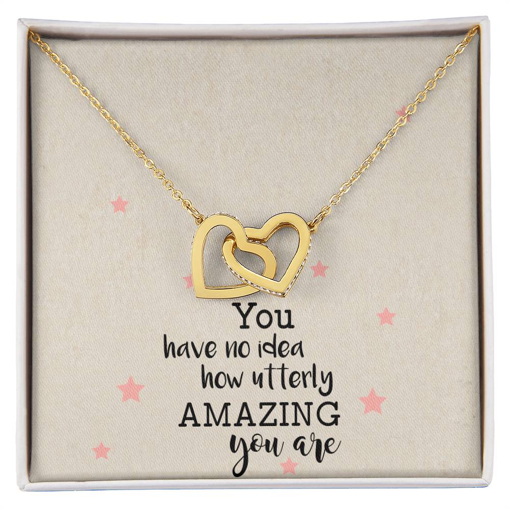 You Have No Idea Soul Sister Interlocking Heart Necklace Best Friend Gift Bff Gift Interlocking Hearts Necklace