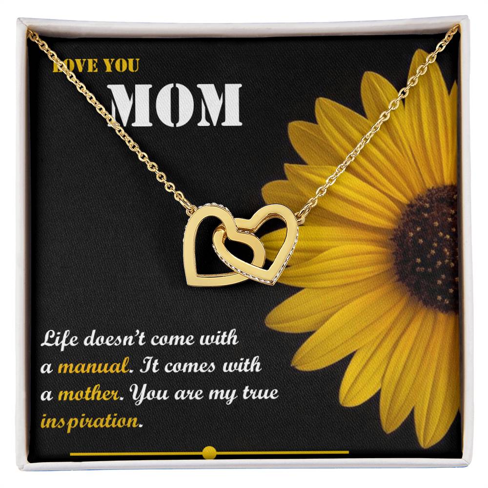 Mother'S Day Gift Interlocking Hearts Necklace