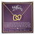 Mother'S Day - I'M So Glad You Are Min Interlocking Hearts Necklace
