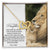 To My Daughter - This Old Lion Will Always Have Your Back Interlocking Hearts Necklace