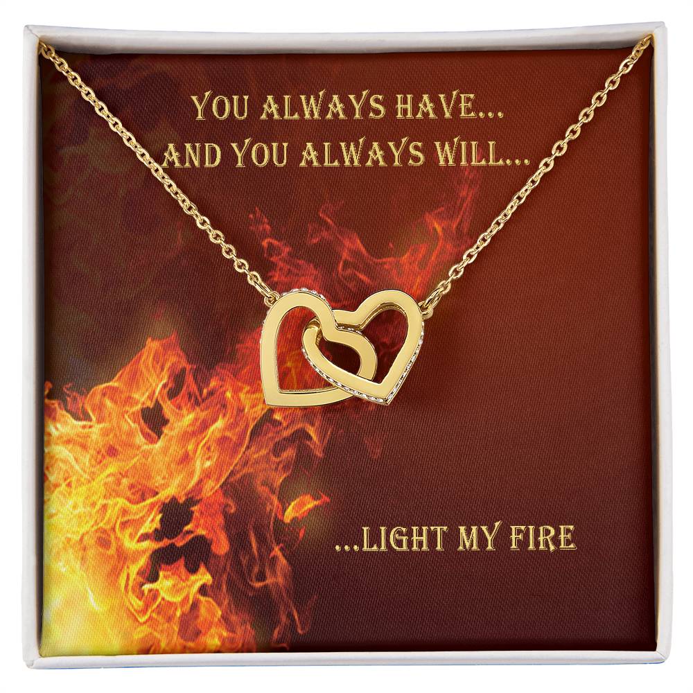 You Always Have And Always Will Interlocking Hearts Necklace