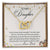 To My Daughter Interlocking Hearts Necklace Message Card