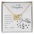 To My Daughter - Interlocking Hearts Necklace