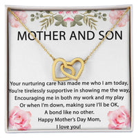 Your Nurturing Care Has Made A Bond Like No Other Interlocking Hearts Necklace
