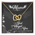I Asked God For An Angel And He Sent Me You Interlocking Hearts Necklace