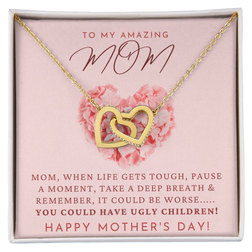 The Perfect Mother'S Day Gift. Interlocking Hearts Necklace