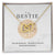 To My Bestie Interlocked Heart Necklace Interlocking Hearts Necklace