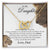 To My Daughter - Love Dad Interlocking Heart Interlocking Hearts Necklace