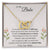To My Babe Interlocking Hearts Necklace