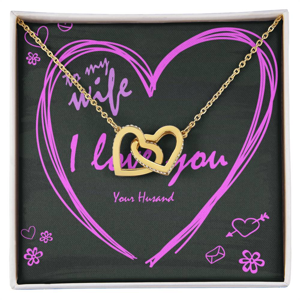Luxury Gift For Wife 29 $ Only Interlocking Hearts Necklace