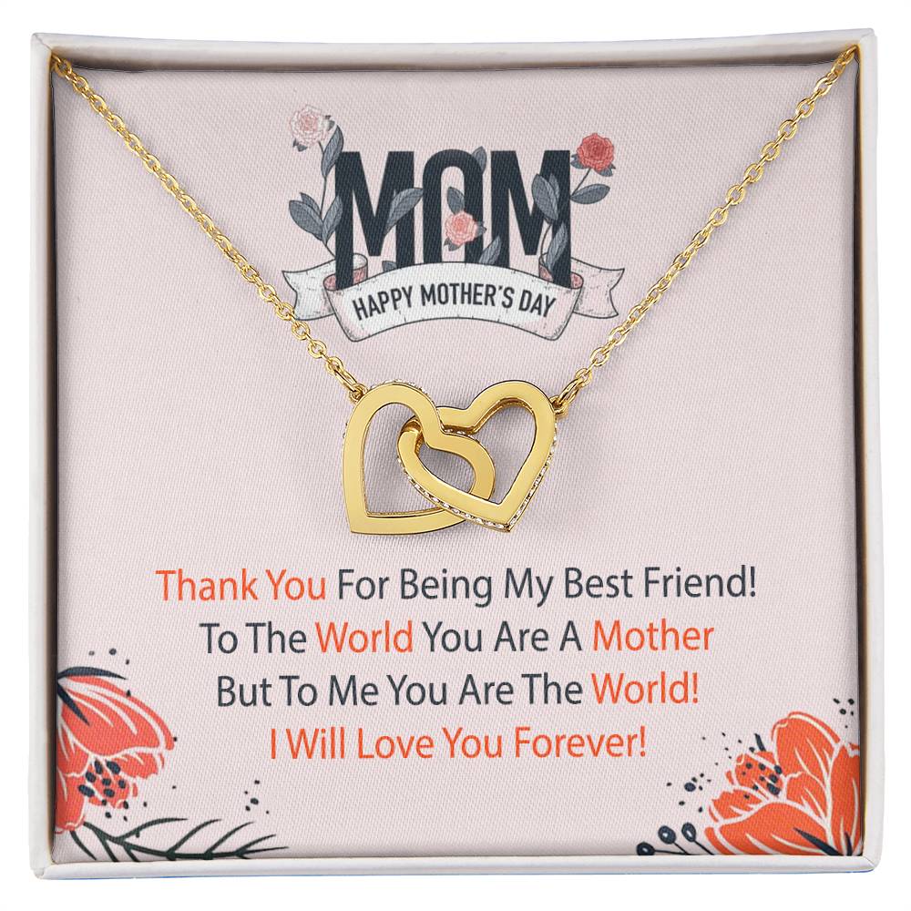 The Perfect Mother'S Day Gift. Interlocking Hearts Necklace