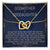 Godmother & Goddaughter Interlocking Hearts Necklace