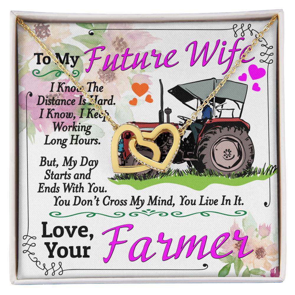 Farmer'S Future Wife - Interlocking Heart Necklace Interlocking Hearts Necklace