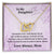 To My Daughter Always With You Never Ending Love Hearts Necklace Love Mom Interlocking Hearts Necklace