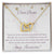 Thank You For All The Memories Necklace Interlocking Hearts Necklace