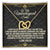 To My Unbiological Sister - Interlocking Hearts Necklace - Eudora Collection