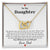 Dream Come True Daughter Love Necklace Interlocking Hearts Necklace