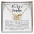 To My Beautiful Daughter - Interlocking Heart Necklace Interlocking Hearts Necklace