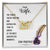 To Dear Wife Interlocking Hearts Necklace
