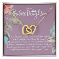 Daughter Gift From Mom Heart Necklace Daughter Gift Interlocking Necklace To Daughter Daughter Graduation Birthday Gift Necklace Interlocking Hearts Necklace