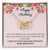 Happy Birthday - I Want To Be By Your Side For Many More Birthdays Interlocking Hearts Necklace