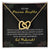 To My Daughter- Macha'Allah For Completing Your 1St Ramadan - Eid Mubarak Gift For Daughter- Necklace Interlocking Hearts Necklace