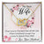 My Dear Wife Interlocking Hearts Necklace Message Card