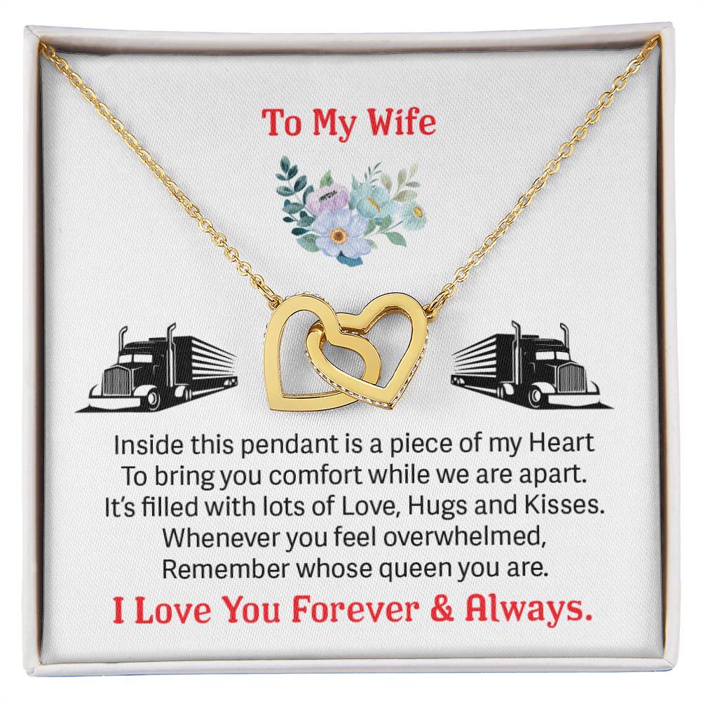 Trucker'S Wife - Interlocking Heart Necklace Interlocking Hearts Necklace