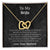 To My Wife Mother Of My Child Interlocked Hearts Necklace Interlocking Hearts Necklace