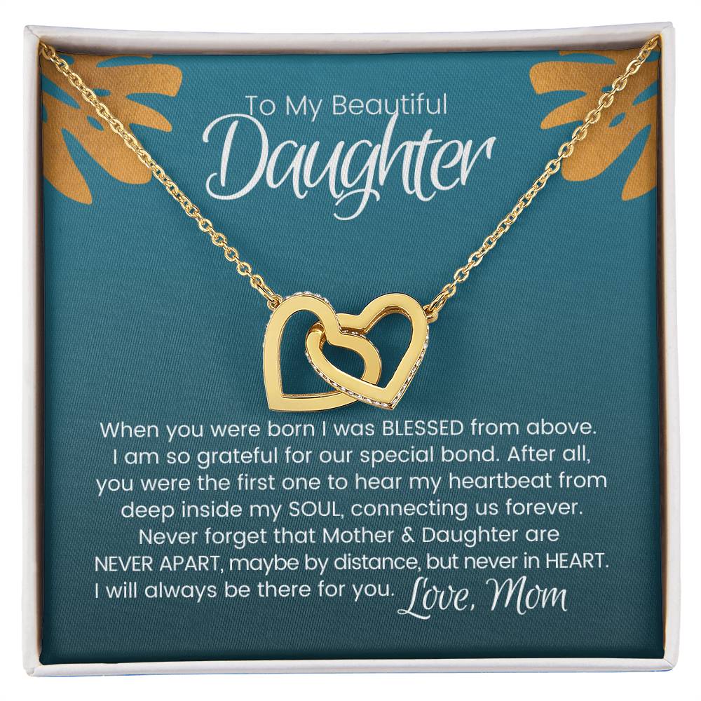 Mother Daughter Bond Connected By Heart Necklace Limited Edition - Grab Yours Now! Interlocking Hearts Necklace
