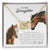 To My Daughter Horse Dad - Never Forget That I Love You I Hope You Believe In Yourself Interlocking Hearts Necklace
