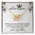 To My Badass Daughter Necklace From Mom Interlocking Hearts Necklace